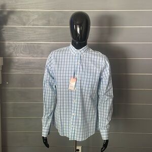 IZOD Button Down Dress Shirt Slim Fit Men's Size Medium
